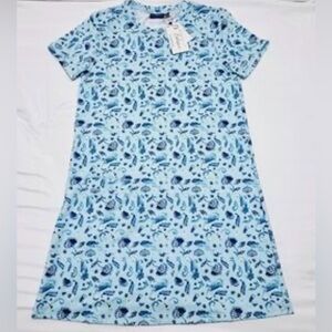 Cabana Life Catch and Release women's short sleeve shift dress UPF 50+ size XL
